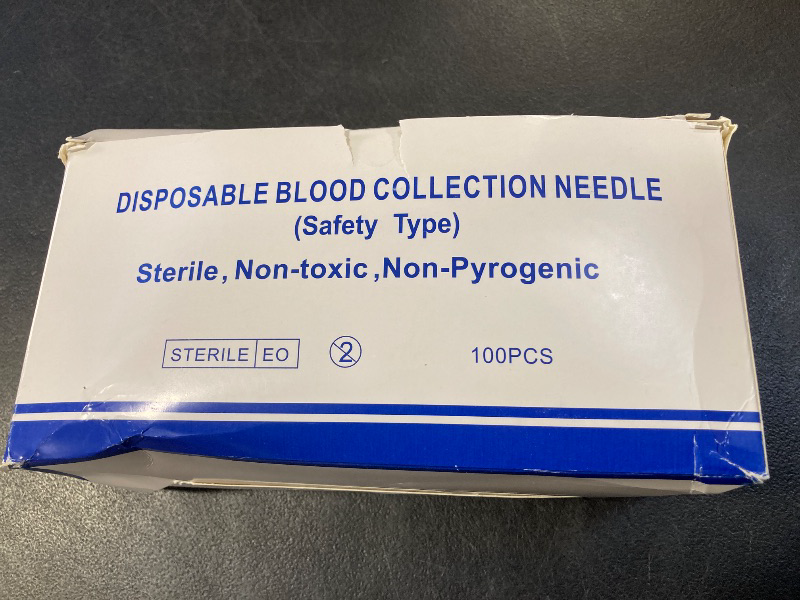 Photo 1 of Blood Collection Needles 23G Butterfly Needle, 100Pcs/Box Individually Wrapped