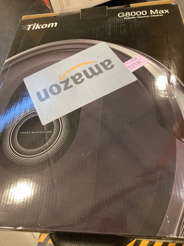 Photo 1 of Tikom Robot Vacuum and Mop Combo, 5000Pa Robotic Vacuum Cleaner, 150 Min Max, App & Remote Control, Ideal for Hard Floor, Carpet, Pet Hair, Self-Charge(G8000 Max)