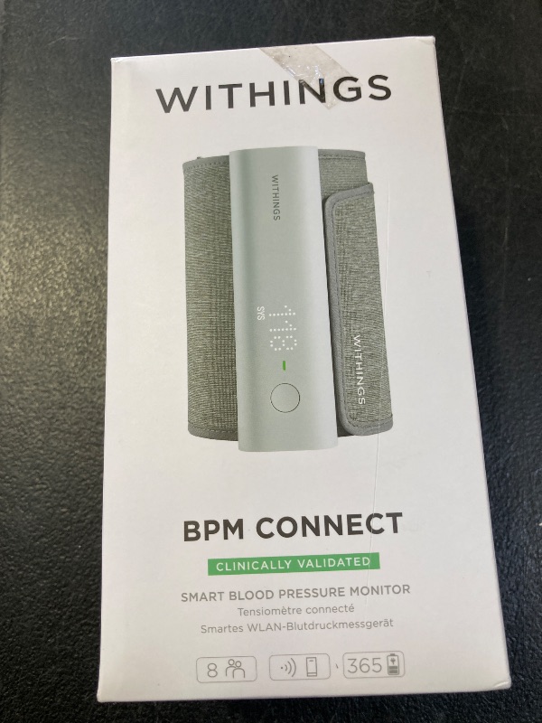 Photo 1 of Withings BPM Connect - Digital Blood Pressure Cuff & Heart Rate Monitor - Blood Pressure Machine Arm Cuff, FDA Cleared, FSA/HSA Eligible, IOS & Android