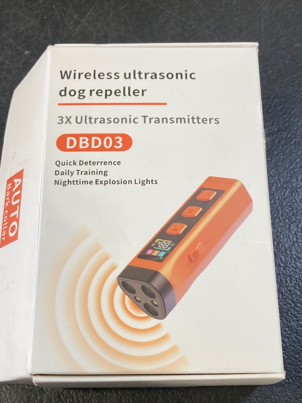 Photo 1 of OKSJ Dog Bark Deterrent Device, 2025 Anti Barking Device for Dogs 65FT Far Ultrasound Dog Bark Deterrent, Humane Alternative to Training Collars, Works Indoors & Outdoors - Stubborn Barking Solution
