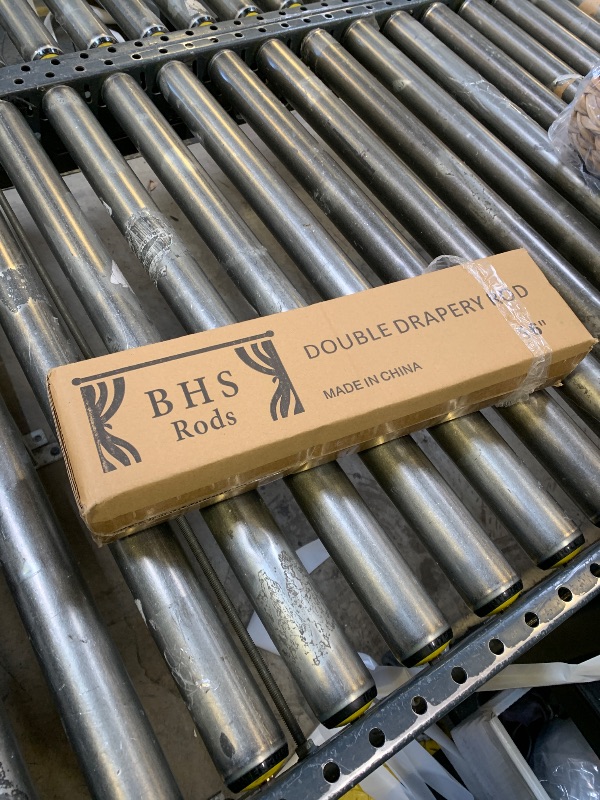 Photo 1 of 1 Inch Simulated Wood Double Curtain Rod with Vintage-style Finials-Tension Curtain Rods 28-48 Inchs for Bedroom&Home Decor