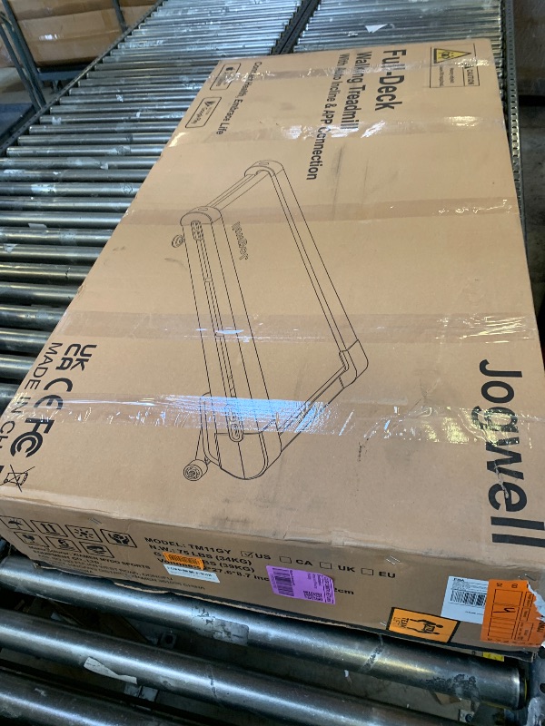 Photo 1 of Jogwell Walking Pad Treadmill with 20%/15%/12% Auto Incline, Max 400/350lbs Capacity Treadmills for Home Office Under 35dB, Spacious Running Area, Vertical Storage, 3/3.5HP Brushless, APPJW11