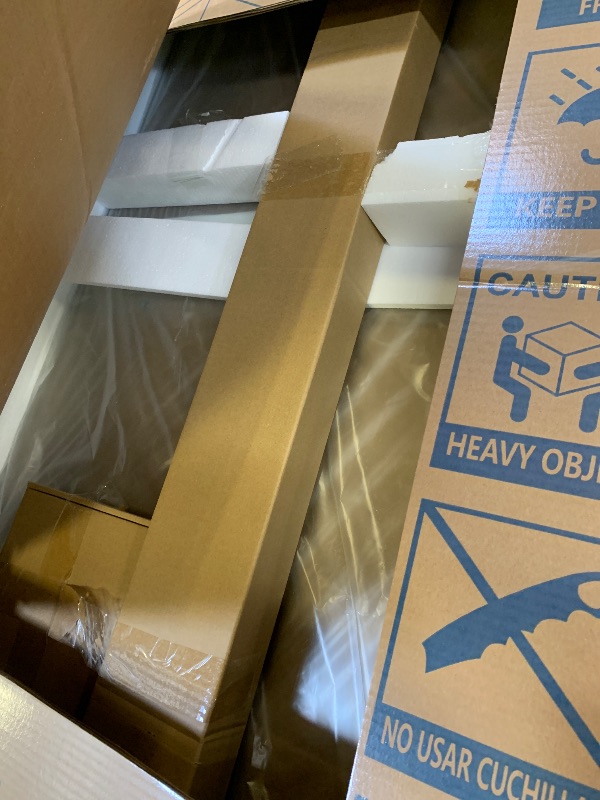 Photo 1 of INCOMPLETE**ONLY 1 GLASS PANEL** GETPRO Shower Door Double Sliding 57-60 in. W x 72 in. H Semi-Frameless Bypasss Bathroom Glass Shower Sliding Doors,1/4 inch Clear Tempered Glass Door for Walk-in Shower Matte Black