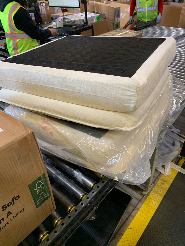 Photo 1 of 3 BOX SET Full Couch with Cushions - White