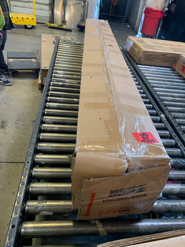 Photo 1 of Merax King Size Low Profile Floor-Hugging Platform Bed, Platform Bed Frame with 27.45'' Headboard, 800lb WeightCapacity, Upholstered Modern Bed in Fabric, Cream