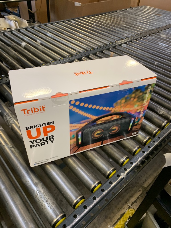 Photo 1 of Tribit StormBox Blast Portable Bluetooth Speaker, (140W Peak) 90W Loud Stereo Sound with 30H Playtime, IPX7 Waterproof, LED Light, Wireless, XBass, BT5.3, TWS, Custom EQ, Party/Outdoor/Camping/Beach