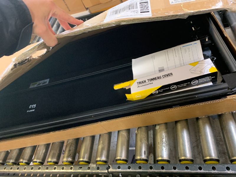 Photo 1 of CARMOCAR 5.5FT Black Soft Tri-Fold Tonneau Cover Replacement for 2015-2024 Ford F-150 Bed Truck Bed Cover Accessories with LED Lamp