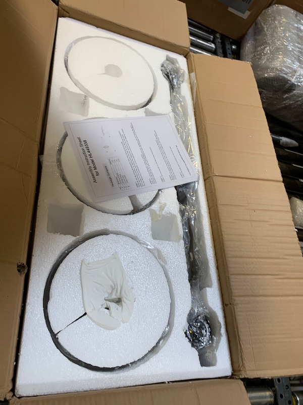 Photo 1 of Pool Table Lighting Fixtures Ceiling Lamp for Game Room Beer Party 7' - 8 ' Table,Black Metal Ball Design Billiard Pendant Lamp with 3 Glass Shades (3 Heads Glass Shades)