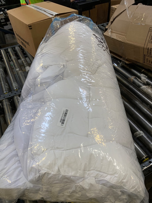 Photo 1 of ChiXpace Dual Layer Memory Foam Twin XL Mattress Topper - 2 Inch Gel Egg Crate Foam and 2 Inch Cooling Pillow Top Cover Rayon, Twin Extra Long College Dorm Support