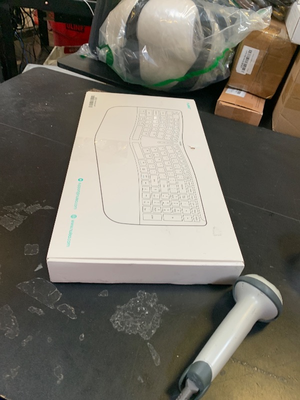 Photo 1 of Nulea RT07B Wireless Ergonomic Keyboard - Split Keyboard, Wrist Rest, Natural Typing, Bluetooth and USB Connectivity, USB-C Rechargeable,Compatible with Windows Mac (Silver Black)
