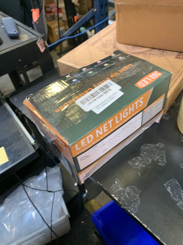 Photo 1 of OYCBUZO 360LED Net Lights Outdoor, 21ft x 5ft Connectable String Mesh Lights 8 Modes with Memory Function, Christmas Netting Light Plug in for Bushes Thanksgiving Xmas Tree Party Garden - Cool White