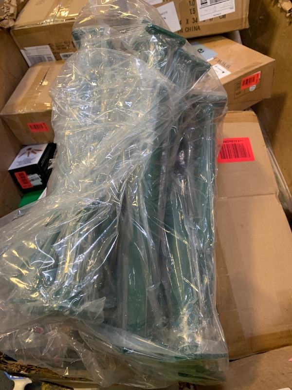 Photo 1 of Dunzy 12 Pack Monkey Bars Swing Set Accessories Rods Playset Ladder Rungs Hardware Kit Steel Monkey Bar with Screws for Backyard Playground Equipment Mounting Plates(15-1/8 Inch,Green)