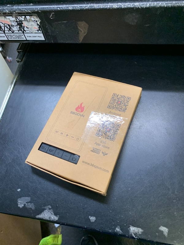 Photo 1 of BBQOVN Smart WiFi Wireless Meat Thermometer Unlimited Range 7 NIST Cert.Sensors Accuracy ±0.5°F Sub-1G (10X Stronger than Bluetooth)APP&Digital Base,Monitor for BBQ, Grill,Oven, Smoker(1, Black,Small)