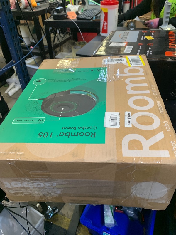 Photo 1 of iRobot Roomba 105 Combo Robot Vacuum & Mop - Easy to use, Intense Power-Lifting Suction, LiDAR Navigation, Multiple Cleaning Modes, Avoids Mopping Carpets, Self-Charging