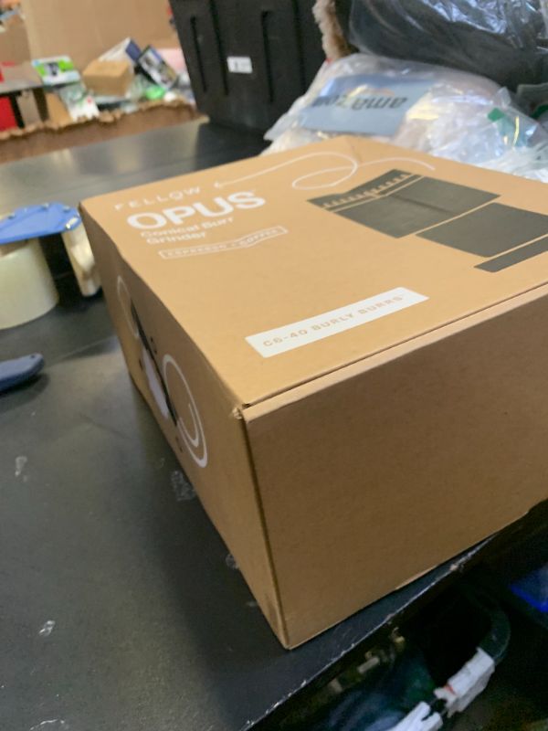 Photo 1 of Fellow Opus Conical Burr Coffee Grinder – Electric Espresso Grinder for Home Use, 41 Adjustable Settings for Drip, French Press, Cold Brew & More, 40mm Stainless Steel Burrs, Matte Black