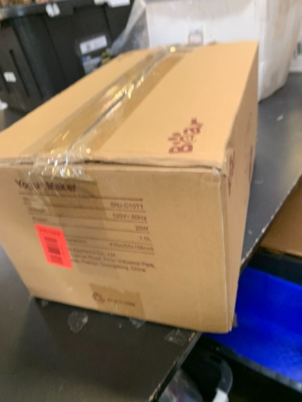 Photo 1 of Bear Yogurt Maker, Greek Yogurt Maker Machine with Strainer and Timer Control, Stainless Steel Inner Pot, Automatic Digital with 2 Glass Jars 1 Quart for Home Organic Yogurt, Cheese, Fruit Wine
