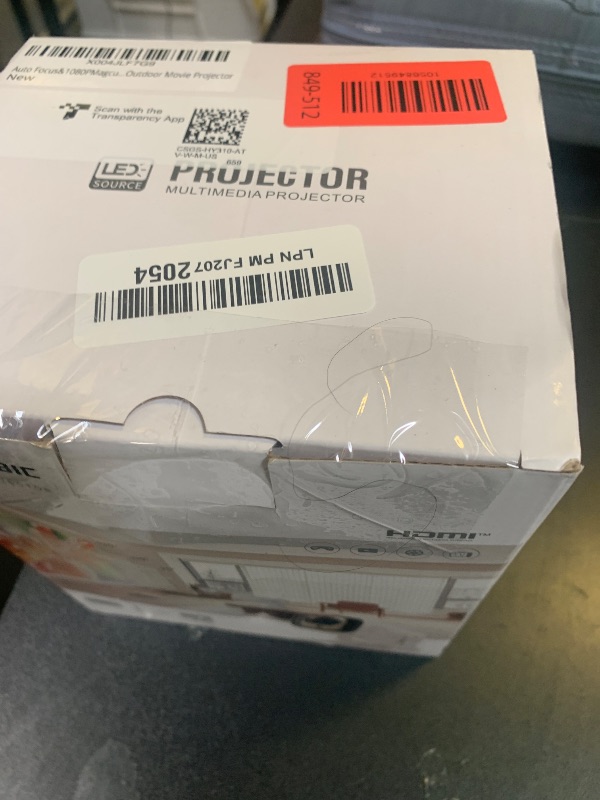 Photo 1 of ?Auto Focus&1080P?Magcubic Mini Smart Projector with 4K Support, Portable Projector with Wifi and Bluetooth, 5W Speaker, Built in Apps, Voice Control, Outdoor Movie Projector