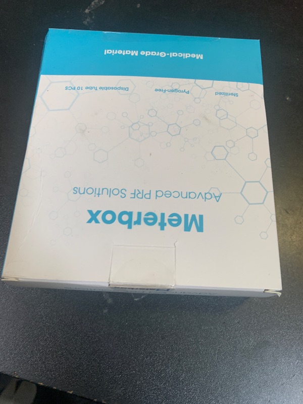 Photo 1 of Meterbox 10 mL PRF Tubes, Premium Glass Tube with No Additive, Individually Wrapped, Box of 10