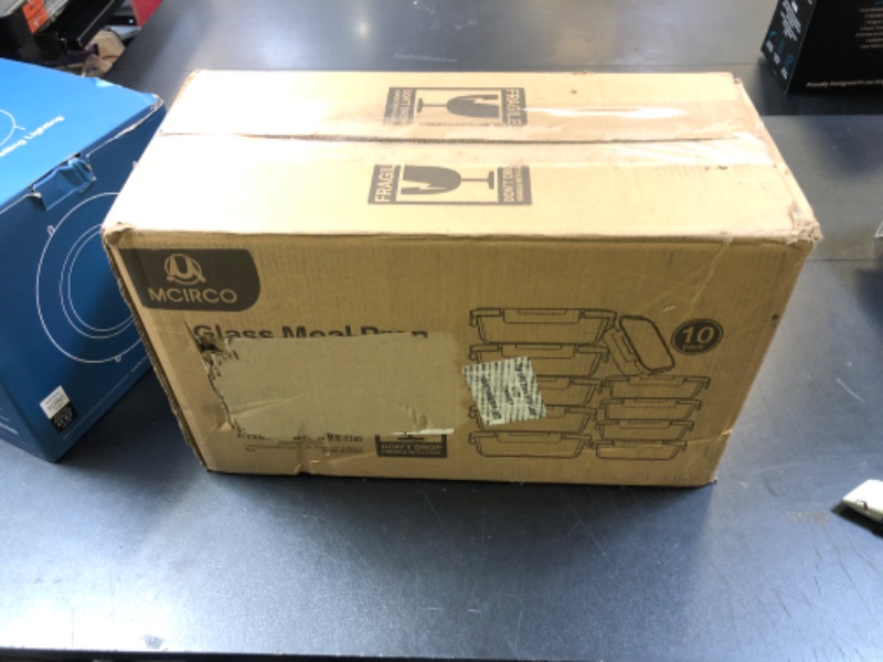 Photo 1 of [10-Pack] Glass Meal Prep Containers with Lids, MCIRCO Food Storage Containers with Snap Locking Lids, Airtight Lunch Containers, Microwave, Oven, Freezer and Dishwasher