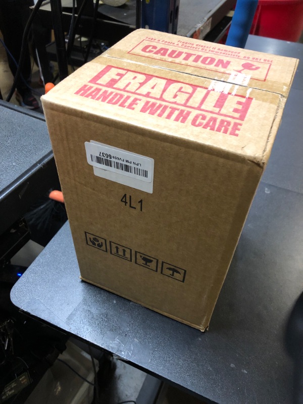 Photo 1 of 1 Gallon Glass Beverage Dispenser with Lid, Stainless Steel Spigot, Glass Drink Dispensers for Parties, Lemonade Dispenser With Ice Cylinder for Weddings, Party,Sun Tea Jar, Water Juice Dispensers