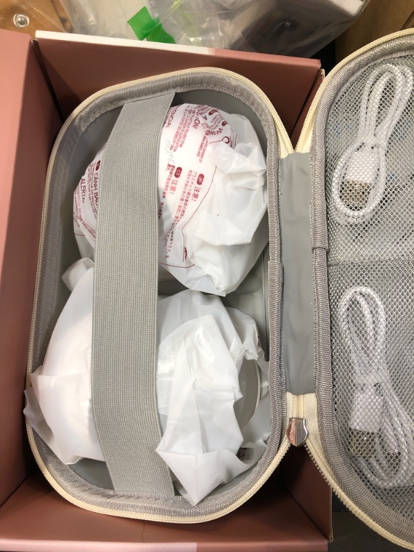 Photo 1 of Momcozy M5 Smart APP Controlled Wearable Breast Pump, Hands-Free Wireless Electric Pump, 3 Modes 9 Suction Levels, BPA-Free, Portable Lightweight, 24mm Flange, 2-Pack Cozy Red