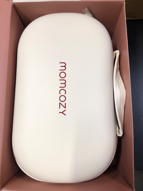 Photo 1 of Momcozy M5 Smart APP Controlled Wearable Breast Pump, Hands-Free Wireless Electric Pump, 3 Modes 9 Suction Levels, BPA-Free, Portable Lightweight, 24mm Flange, 2-Pack Cozy Red