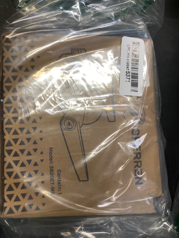 Photo 1 of 1 Pack of Sperren Premium Lever Keyed Entry Door Lock with 3 Keys, Universal Door Knob Hardware, Entrance or Bedroom Version, Matte Black Color