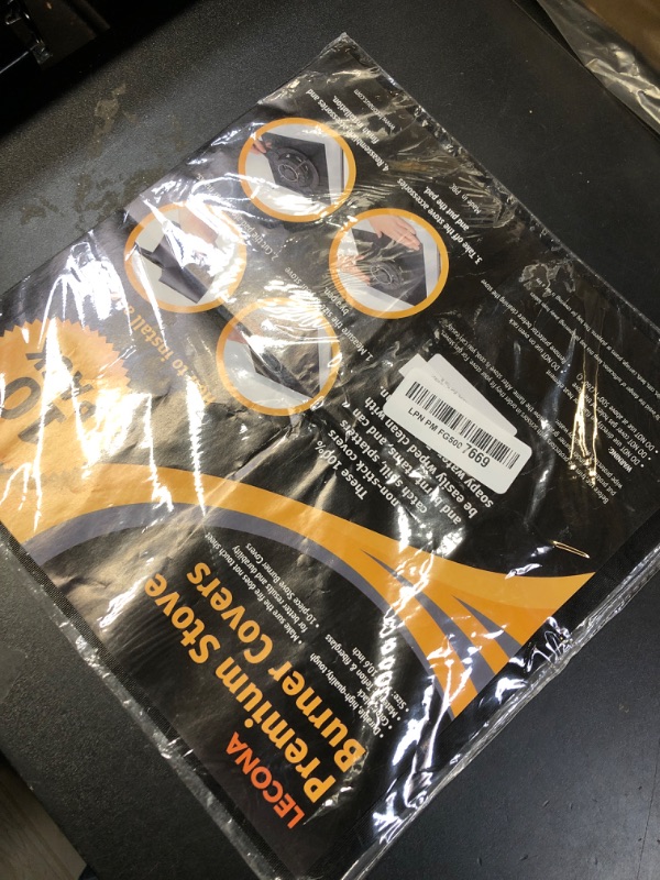 Photo 1 of 10 pack, gas stove protector, stove burner liners, stovetop range protectors, set top burner covers black, size 10.6” x 10.6” non stick reusable cover easy to clean, double thickness
