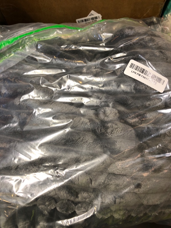 Photo 1 of PuTian 100% Waterproof Fuzzy Couch Cover for Dogs Washable Non-Slip Couch Protector Pet Friendly Dog Mat for Couches and Sofas - 27.6''X70.9'' 70cmX180cm Dark Grey