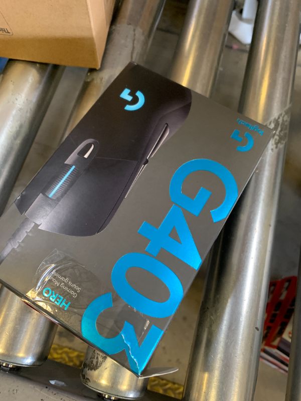 Photo 1 of Logitech G403 Hero 25K Gaming Mouse, Lightsync RGB, Lightweight 87G+10G Optional, Braided Cable, 25, 600 DPI, Rubber Side Grips, Black