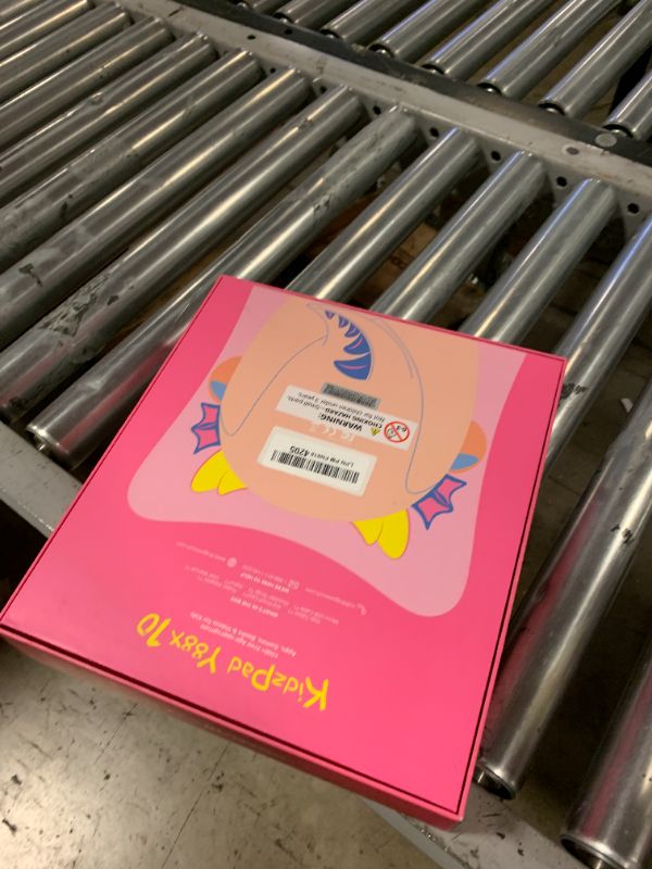 Photo 1 of *NOT FUNCTIONING** Kids Tablet 10 inch IPS HD Display Android Tablets with 32GB Storage, 2GB RAM, Quad Core Processor, KIDOZ Pre-Installed, Kid-Proof Case, Shoulder Strap and Stylus, WiFi Only – Pink