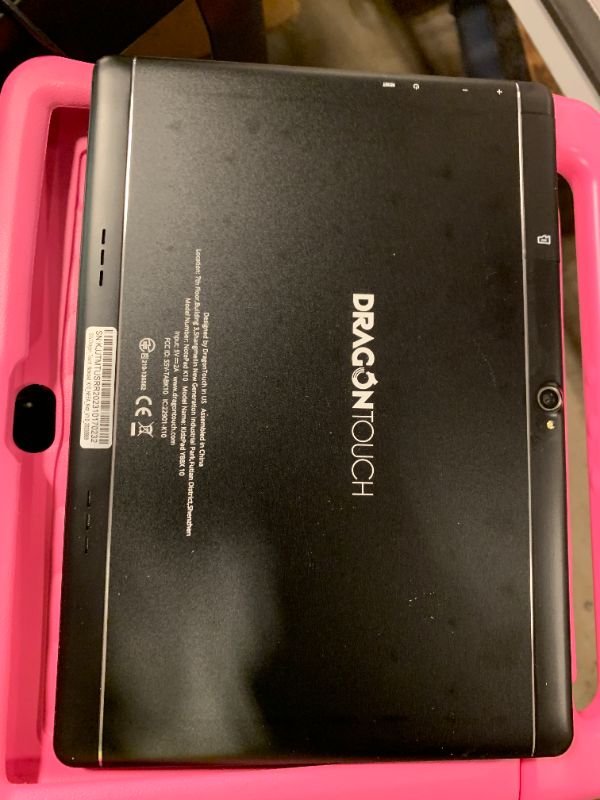 Photo 1 of *NOT FUNCTIONING** Kids Tablet 10 inch IPS HD Display Android Tablets with 32GB Storage, 2GB RAM, Quad Core Processor, KIDOZ Pre-Installed, Kid-Proof Case, Shoulder Strap and Stylus, WiFi Only – Pink
