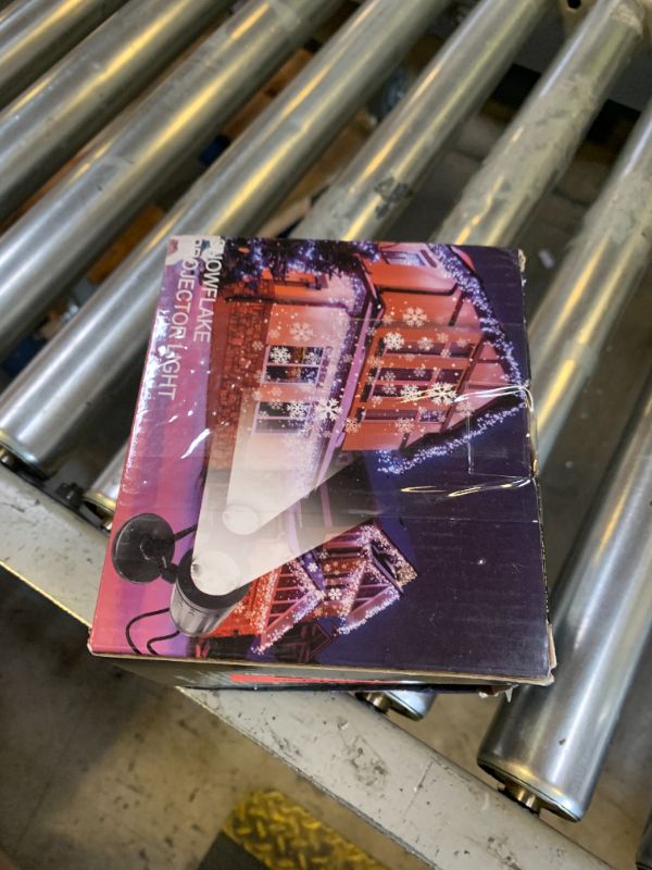 Photo 1 of Christmas Snowflake Projector Lights Outdoor, Double Head Snowflake Led Lights Waterproof Decorative Lighting Projection Lamp for Xmas Indoor Outdoor