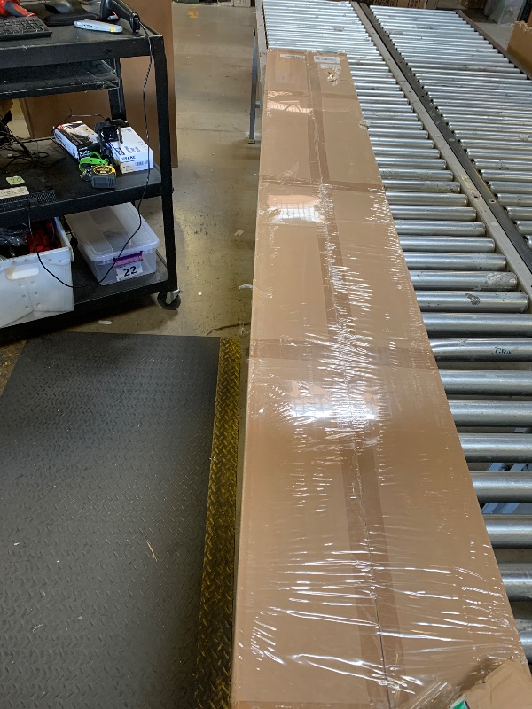 Photo 1 of Wood Acoustic Slat Panels, 2 Pieces 3D Fluted Soundproof Panel for Interior Wall and Ceiling Decor, 94.5 × 12.6 inch, Vintage Smoked Oak