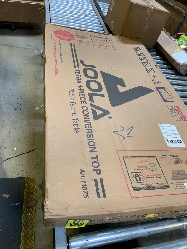 Photo 1 of JOOLA Tetra - 4 Piece Ping Pong Table Top for Pool Table - Includes Ping Pong Net Set - Full Size Table Tennis Conversion Top for Billiard Tables - Easy Assembly & Compact Storage - Incl. Foam Backing