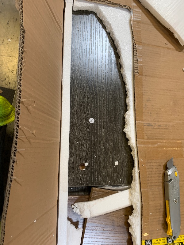 Photo 1 of LITTLE TREE 63 Inches Long Console Table, 2-Tier Farmhouse Sofa Table Behind Couch, Large Narrow Entryway Table for Living Room, Wooden Hallway Foyer Table with Heavy Duty Base, Rustic Brown and Grey