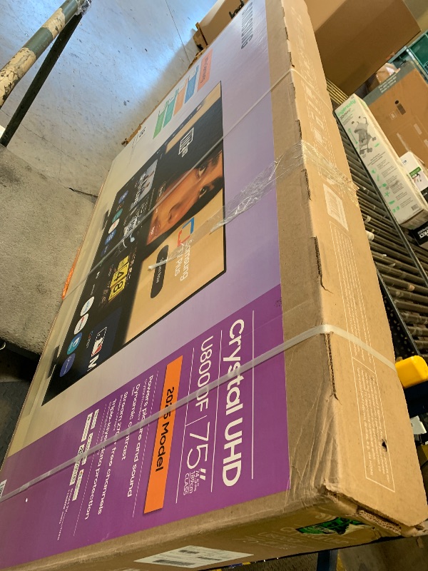 Photo 1 of Samsung 75-Inch Class Crystal UHD U8000F 4K Smart TV (2025 Model) Endless Free Content, Crystal Processor 4K, MetalStream Design, Knox Security, Alexa Built-in