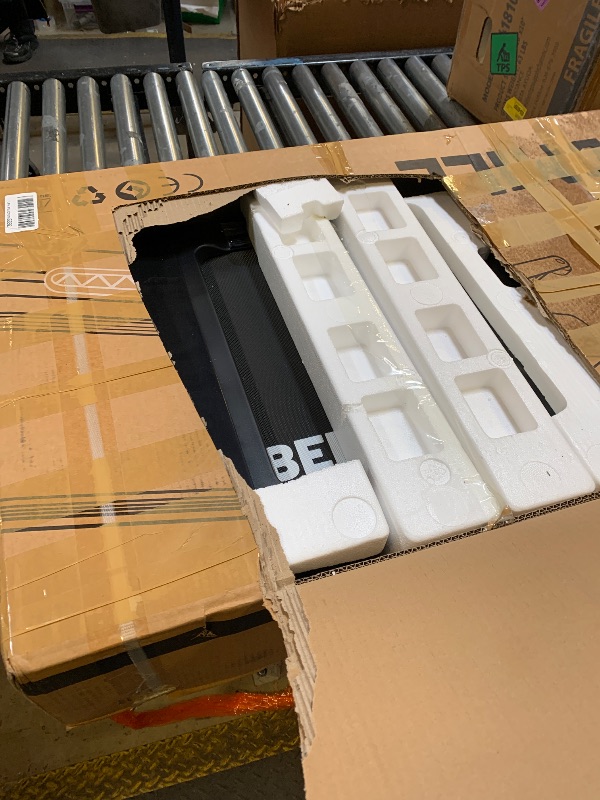 Photo 1 of TRAILVIBER Walking Pad Treadmill with 12% 9-Level Auto Incline, 450 lbs Capacity RGB LED Screen, Bluetooth Speaker Under Desk Treadmill, Compact Treadmills for Home Hiking, Black