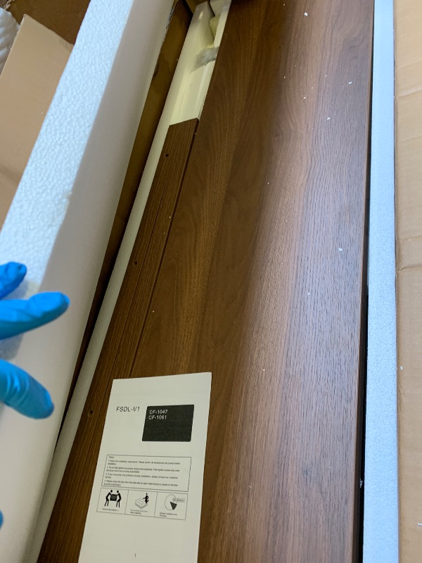 Photo 1 of 47-Inch Rectangular Coffee Table - Modern Understated Luxury Center Table for Living Room, Minimalist Walnut Grain Wood Coffee Table for Lounge & Office (Brown)