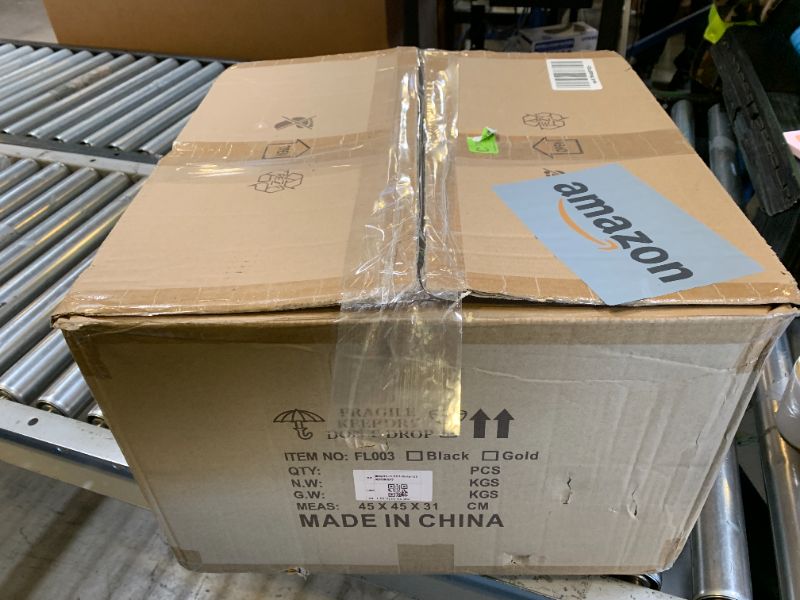 Photo 1 of TOCHIC 5-Light Farmhouse Tranditional Crystal Floor Lamp, Gold Craft Candelabra Lighting Fixture 65'' Tall for Living Room, Dining Room, Entryway, Bedroom