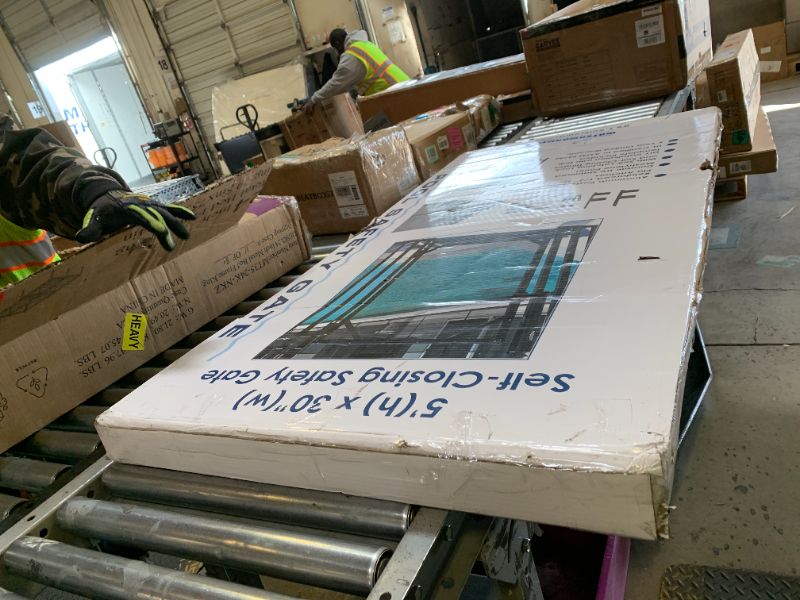 Photo 1 of WaterWarden 5’ Pool Gate, Pool Fence Gate - 30” Wide, Self-Closing and Removable Pool Door, Coordinates with 5’x12’ Outdoor Child Safety In-Ground Pool Fencing, Easy DIY Installation,Black