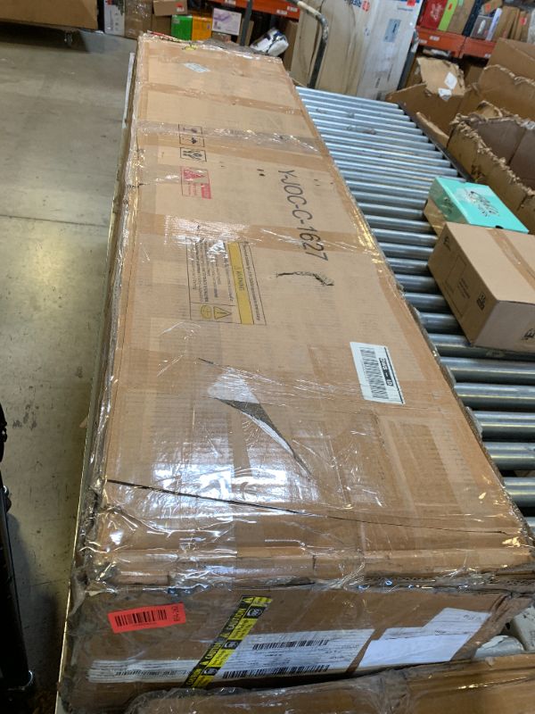 Photo 1 of Jocoevol Queen Size Floating Bed Frame with Ergonomic Hidden Storage Headboard and LED Lights, Visual Floating LED Bed Frame with Charing Station, Leather Upholstered Platform Bed, Heavy Duty, Black