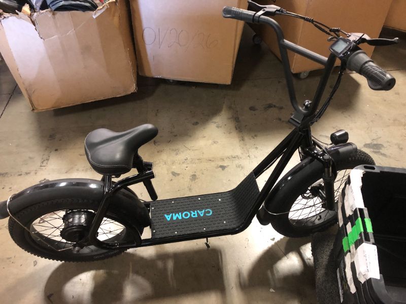 Photo 1 of Caroma Peak 800w Electric Scooter Adults 20"X3" Fat Tire, 20 MPH Top Speed & 30 Miles Range, Off-Road E Scooter w/Adjustable Seat, Foldable Ebike w/Shock Absorption for Commuting
