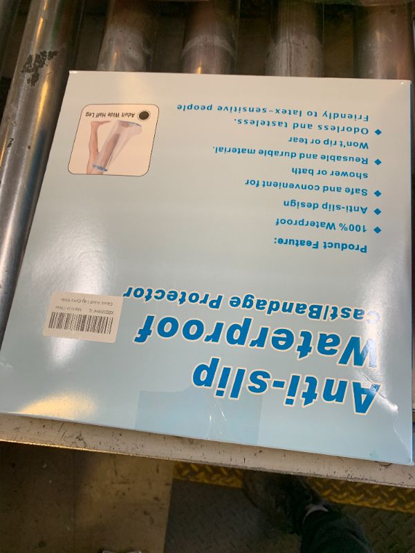 Photo 1 of Waterproof Extra Wide Leg Cast Cover for Shower Adults, Extra Large Leg Shower Cover with Non-Slip Bottom, Watertight Foot Protector for Plus Size Adults Surgery Shower Boot