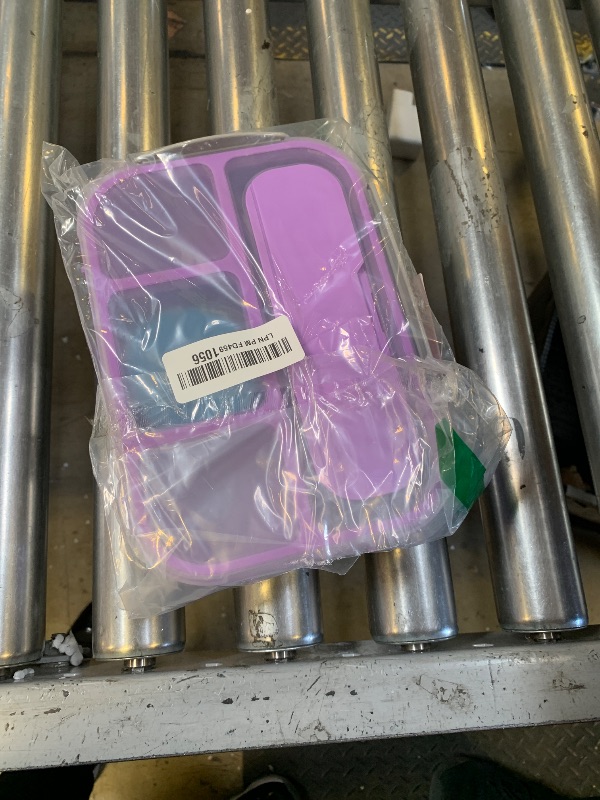 Photo 1 of Bento Lunch Box with 4 Compartments, Sauce Container, Utensils, Food Picks