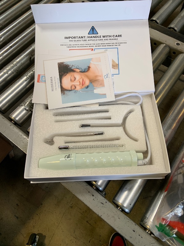 Photo 1 of Pure Daily Care NuDerma Clinical Portable Skin Therapy Wand, Machine with 6 Fusion Neon + Argon Wands – Anti Aging - Clarifying - Skin Tightening & Radiance - Wrinkle Reducing