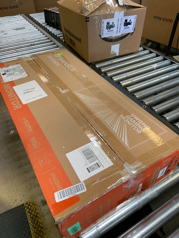 Photo 1 of SANSUI 34-Inch Curved Gaming Monitor UWQHD 3440 x 1440 Up to 165Hz Curved 1500R - PIP/PBP, 1ms(MPRT), HDR, 300nits, sRGB 125%, DCI-P3 95%,FreeSync,HDMIx2,DP1.4 x2 (DP Cable Included)