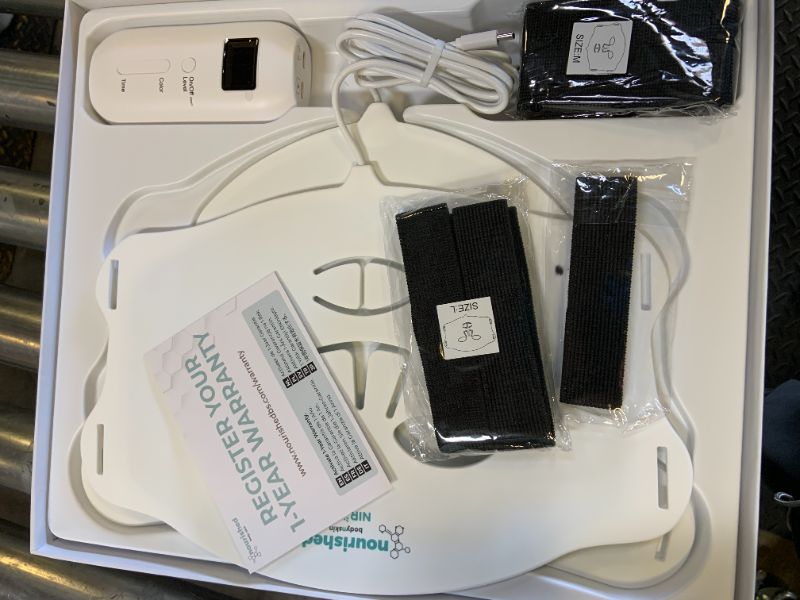 Photo 1 of Nourished Bodynskin LED Face and Neck Mask with Near-Infrared - Blue, Red Light Therapy for Face - 228 LEDs - Skincare Tool for Wrinkles, Anti-Aging