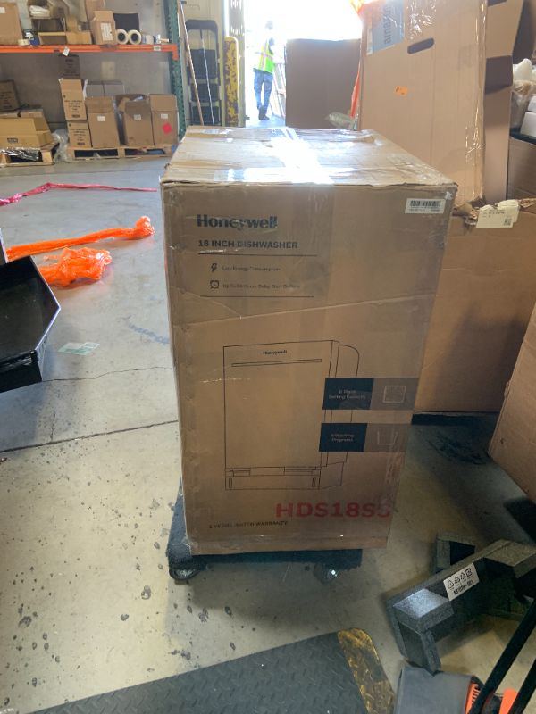 Photo 1 of Honeywell 18-Inch Dishwasher with 8 Place Settings, 6 Washing Programs, Stainless Steel Tub, UL & Energy Star Certified, Stainless Finish