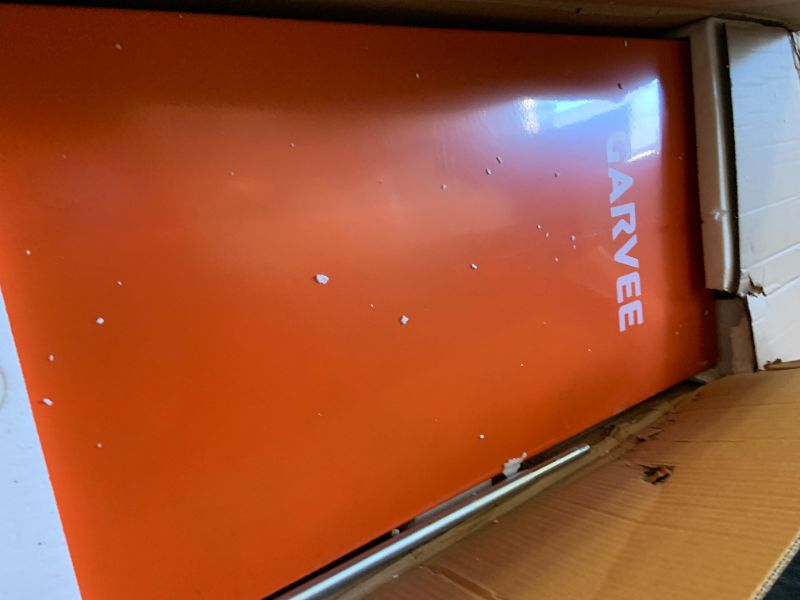 Photo 1 of 30 Gallon Fuel Caddy,Fuel Storage Tank with Manual Transfer Pump,Gasoline Diesel Fuel Container for Cars, Lawn Mowers, ATVs, Boats, More, Orange